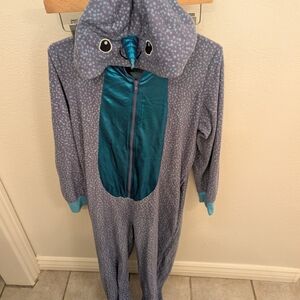 Target Adult Women Narwhal Fleece Onesie